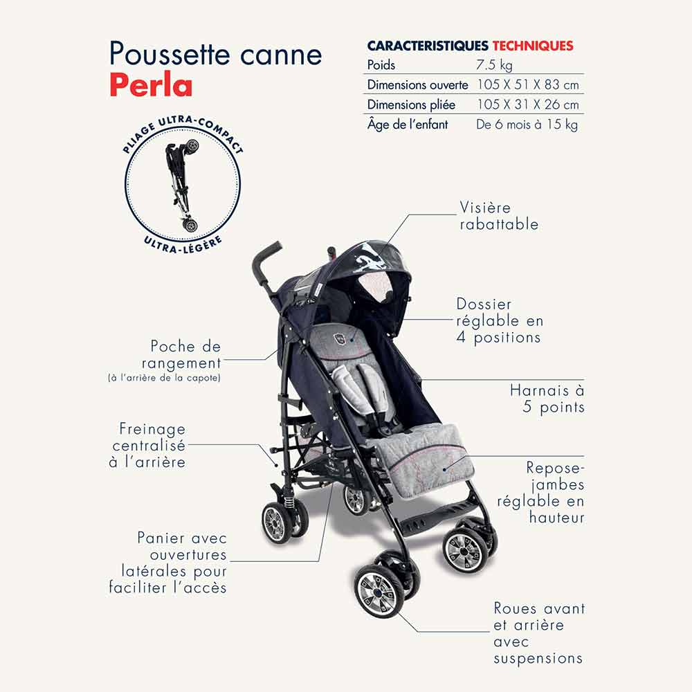poussette dimensions