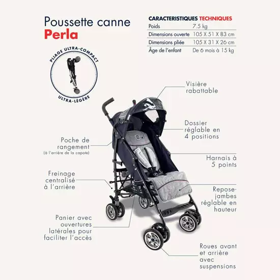 Ceinture de sécurité réglable pour bébé - 5 points - Sangles de rechange  pour chaise haute - Pour poussette, landau, poussette - Harnais de sécurité  pour chaise haute - Ceinture de sécurité